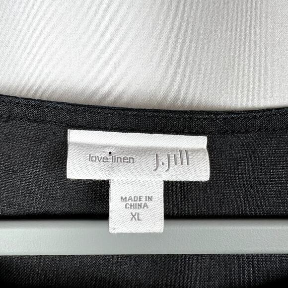 J. Jill 100% Linen Sleeveless Tie Knot Front Dress Breathable Minimalist XL - Picture 2 of 8